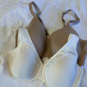 Thirdlove Molded Cup Bra’s - White and Taupe